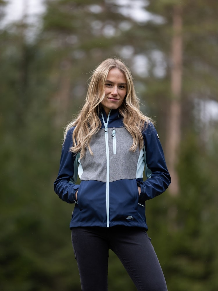 Trespass Female Blue Eckwood Softshell Jacket - Image 1 of 4