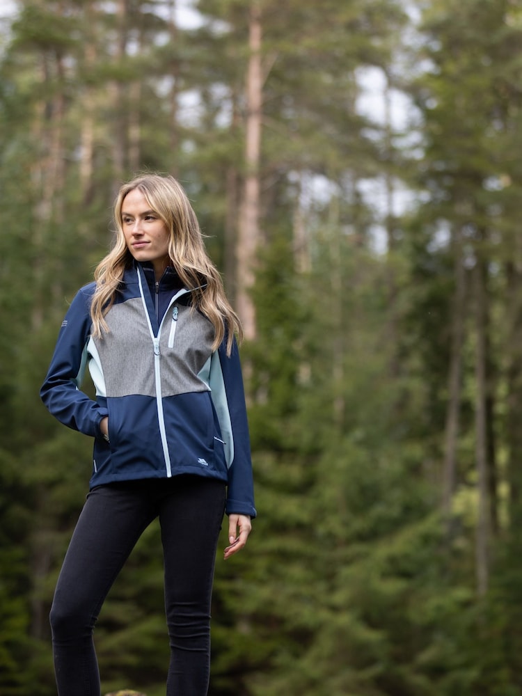 Trespass Female Blue Eckwood Softshell Jacket - Image 2 of 4