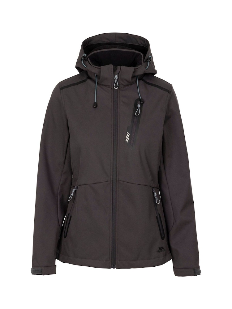Trespass Female Grey Neman Softshell Jacket - Image 1 of 2