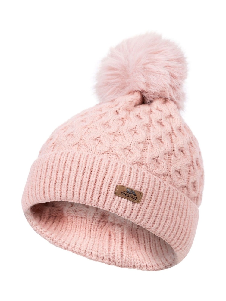 Trespass Pink Female Freja Hat - Image 1 of 2