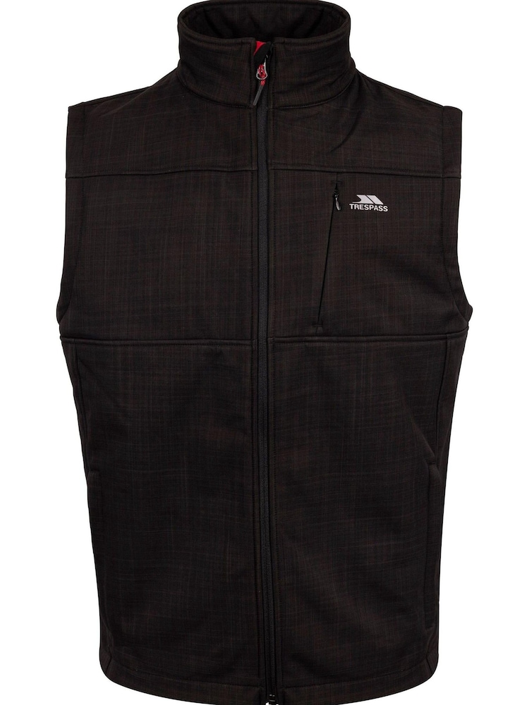 Trespass Male Baro B Sofshell Black Gilet - Image 1 of 2