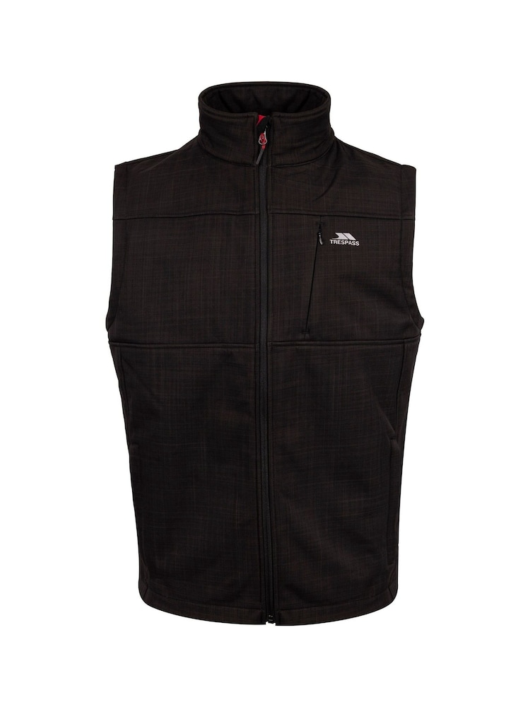 Trespass Male Baro B Sofshell Black Gilet - Image 2 of 2