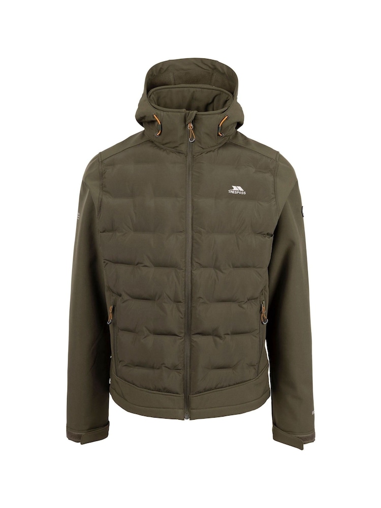Trespass Male Green Alwero Hybrid Softshell Green Jacket TP-75 - Image 1 of 2