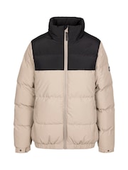Casaco acolchoado casual Trespass feminino creme Harding - Imagem 1 de 2