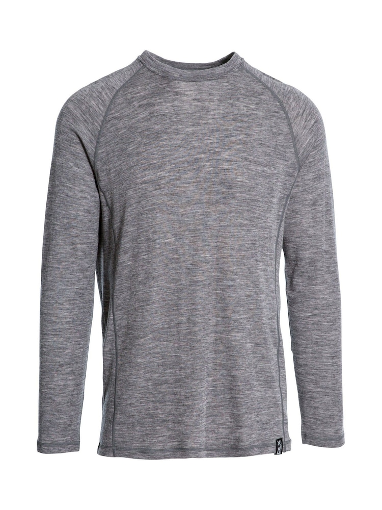 DLX Grey Male Grey Wexler Merino Base Layer Top - Image 1 of 2