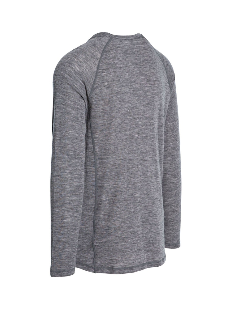 DLX Grey Male Grey Wexler Merino Base Layer Top - Image 2 of 2