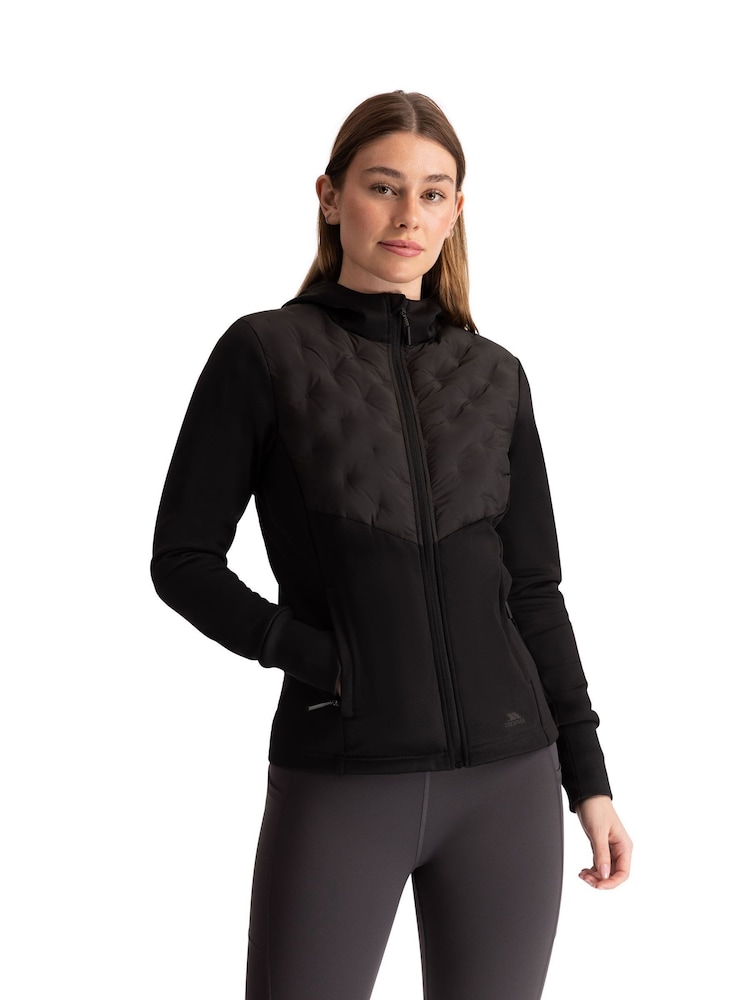 Trespass Marney Female Active Hybrid Black Jacket - Image 1 of 7
