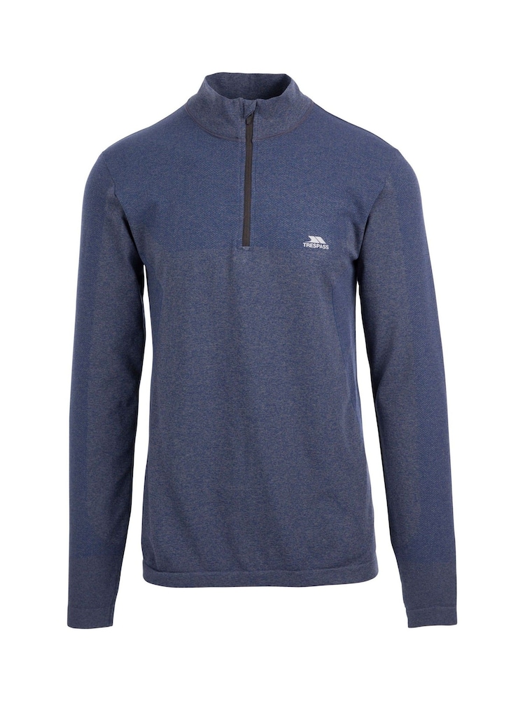 Trespass Male Blue Timso Active Seamless Sweatshirt - Image 1 of 2