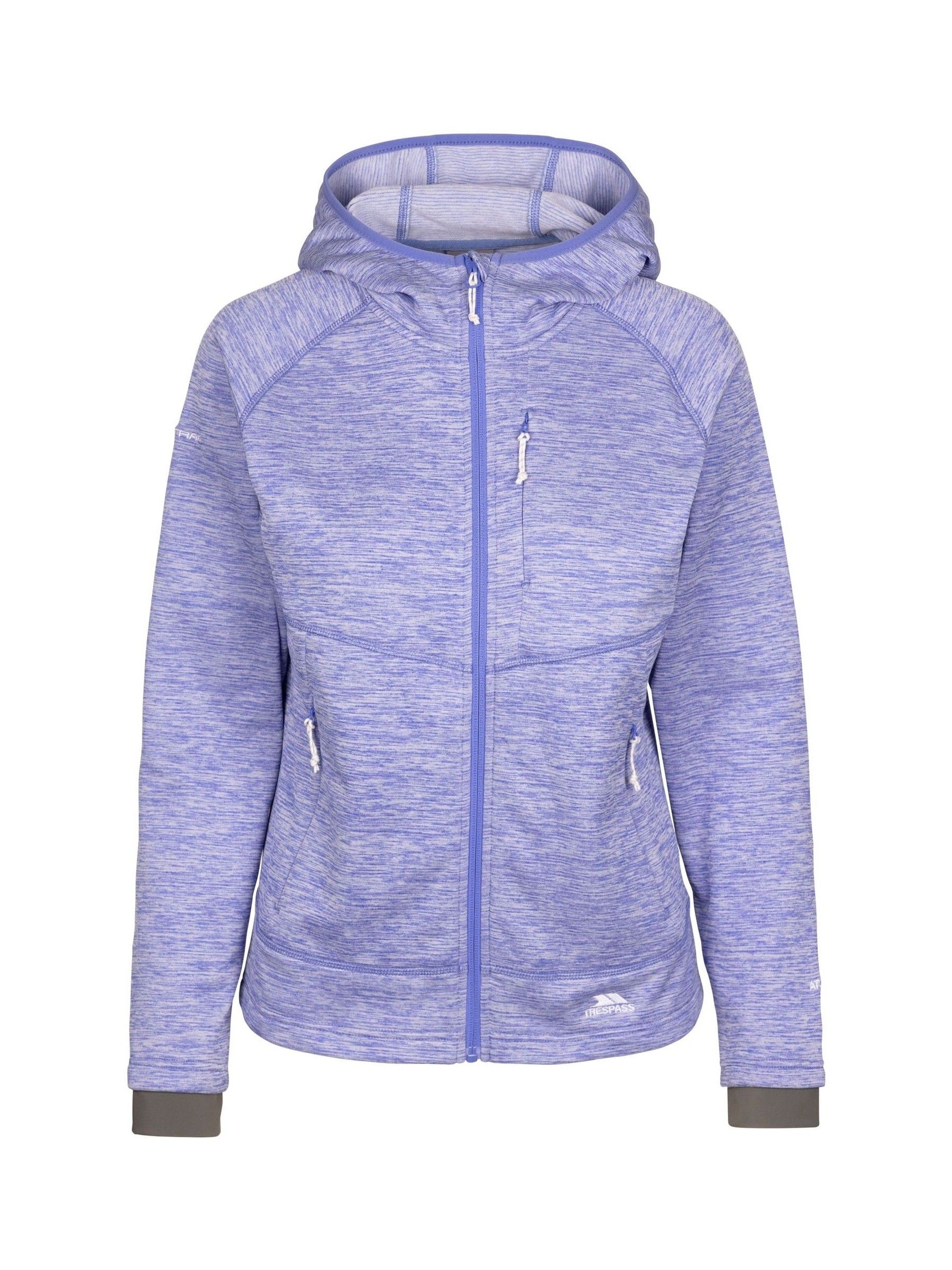 Trespass Giacca Invernale Donna Tara - Calda, Leggera E Antivento - Cappotto Sportivo Con Cerniera E Tasche - Colore Platino