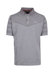 Trespass Male Grey Nab Active Polo T-Shirt - Image 1 of 2