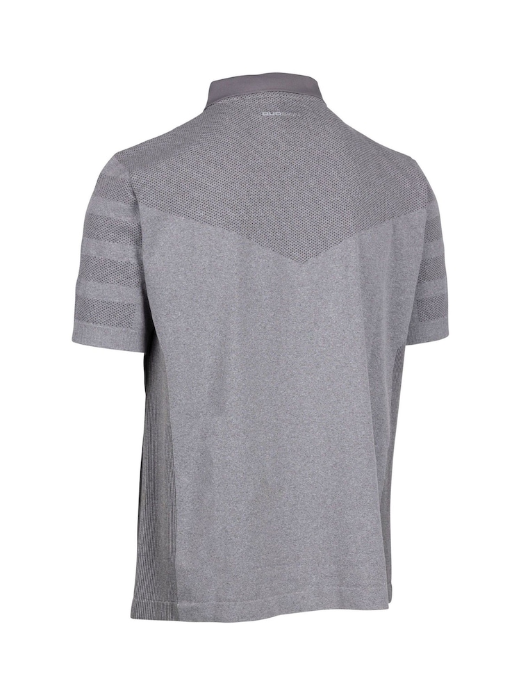 Trespass Male Grey Nab Active Polo T-Shirt - Image 2 of 2