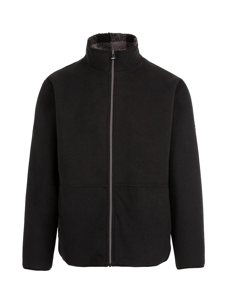 Trespass Male Tatsfield Fleece Black Jacket At400 - Image 1 of 2 Trespass Male Tatsfield Fleece Black Jacket At400 - Image 1 of 2