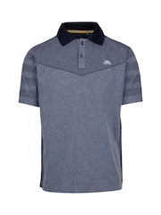 Trespass Male Blue Nab Active Polo T-Shirt - Image 1 of 2