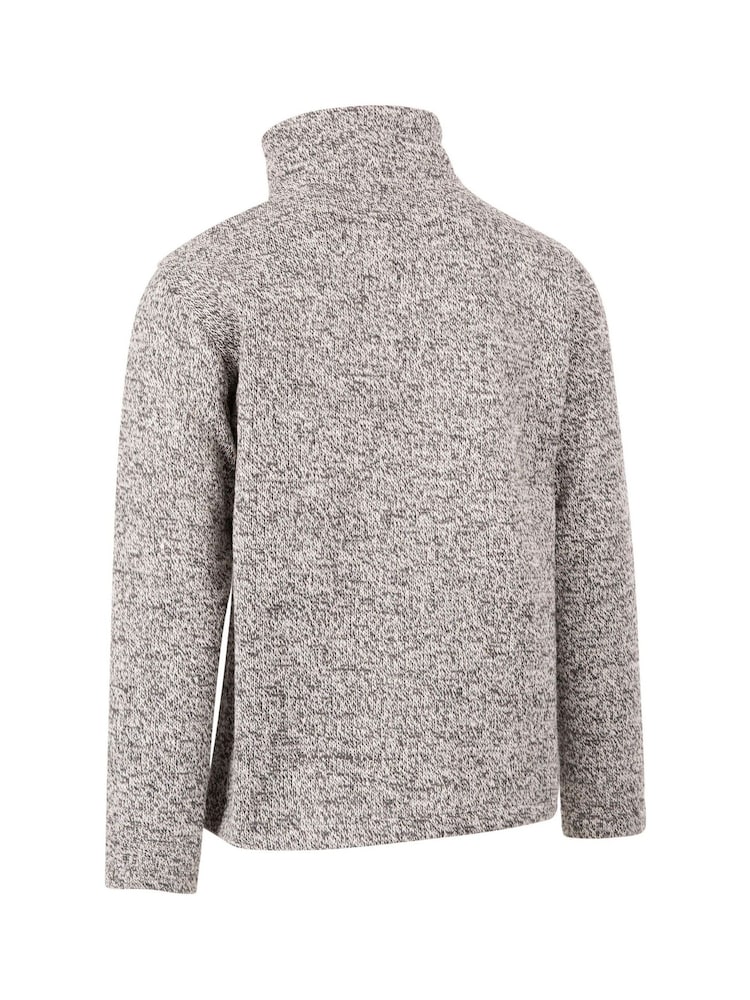 Trespass Male Grey Paythorne Casual Fleece Sweater - Image 2 of 2 Trespass Male Grey Paythorne Casual Fleece Sweater - Image 2 of 2
