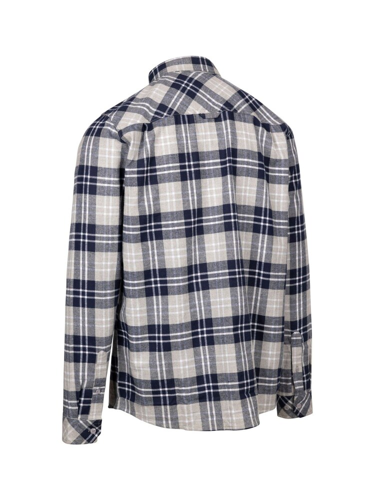 Trespass Male Blue Dawlish Check 100% Cotton Shirt - Image 2 of 2