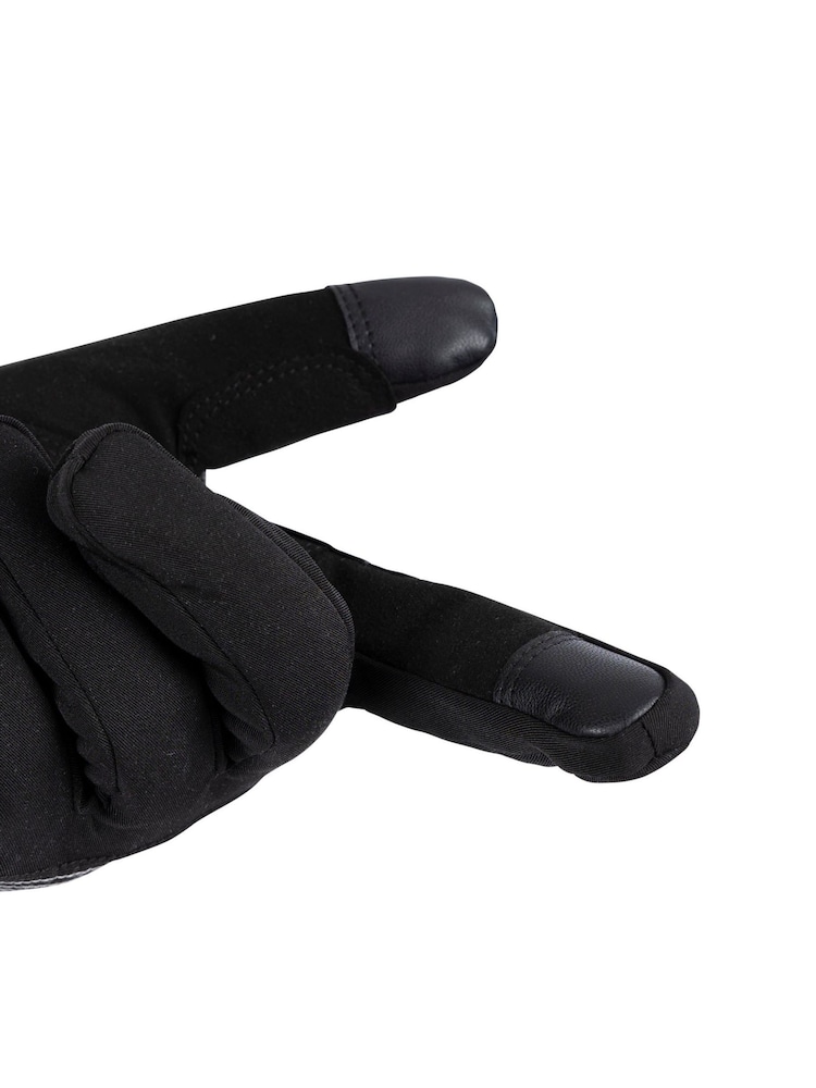Trespass Male Cruzado X Black Gloves - Image 2 of 2 Trespass Male Cruzado X Black Gloves - Image 2 of 2