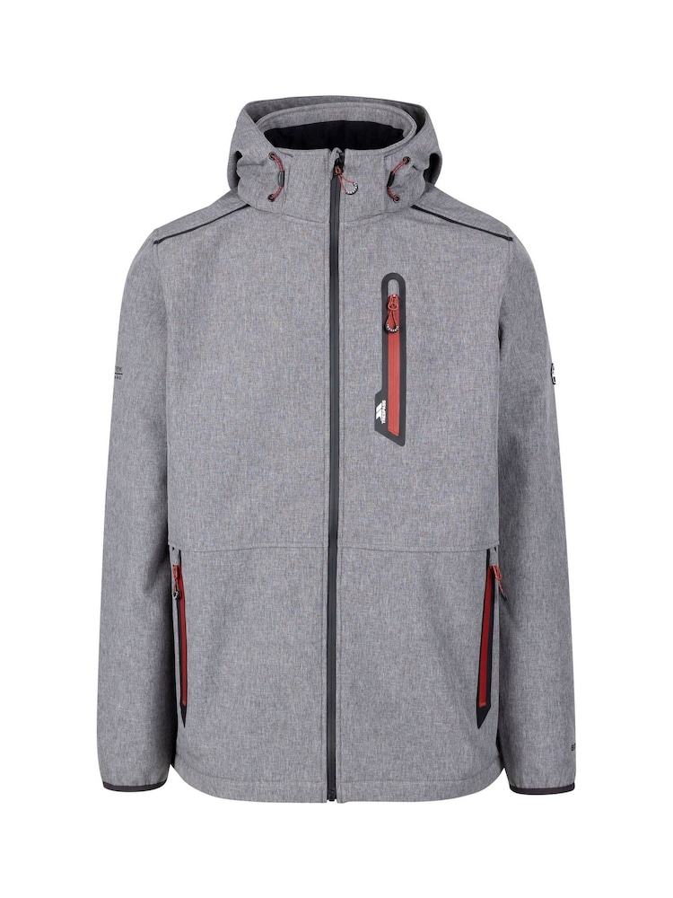 Trespass Mens Anak Softshell Grey Jacket - Image 1 of 2