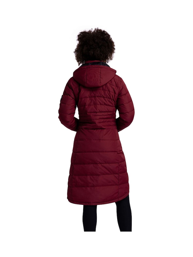 Trespass Female Red Bitsy Down Jacket - Image 3 of 7