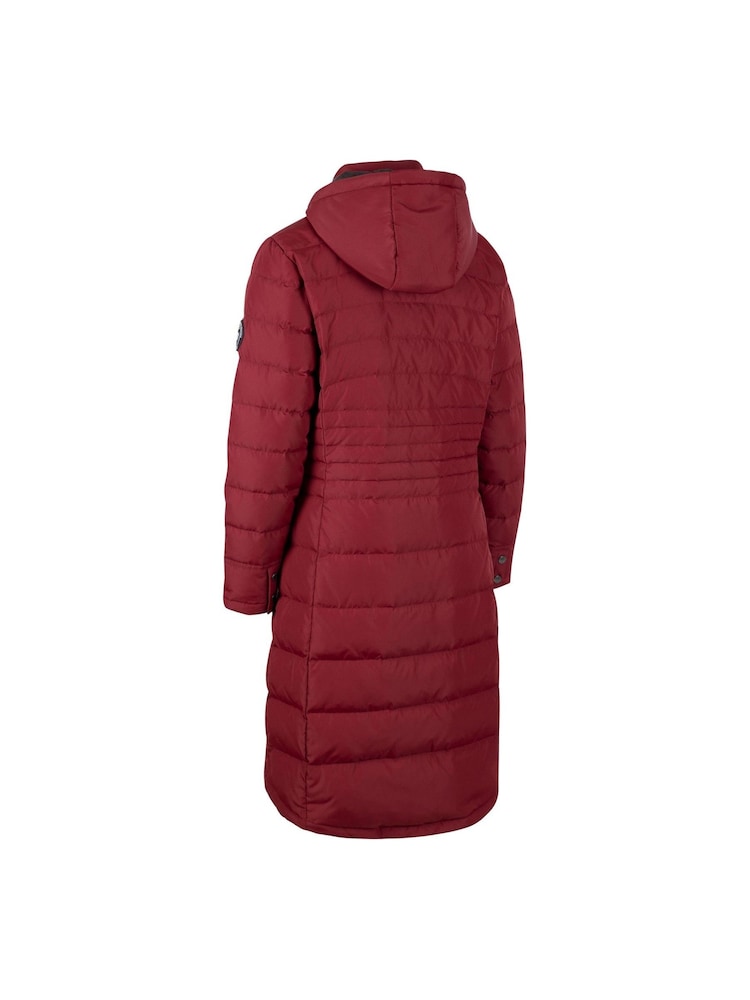 Trespass Female Red Bitsy Down Jacket - Image 7 of 7
