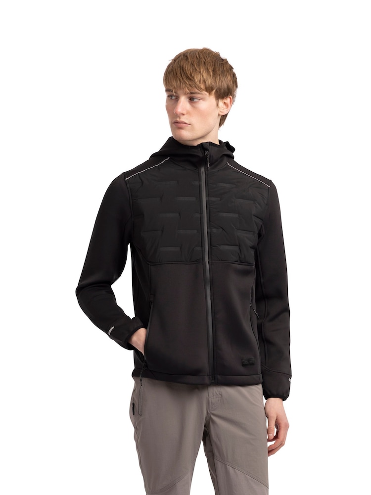 Trespass Mens Bolfort Active Hybrid Black Jacket - Image 1 of 3