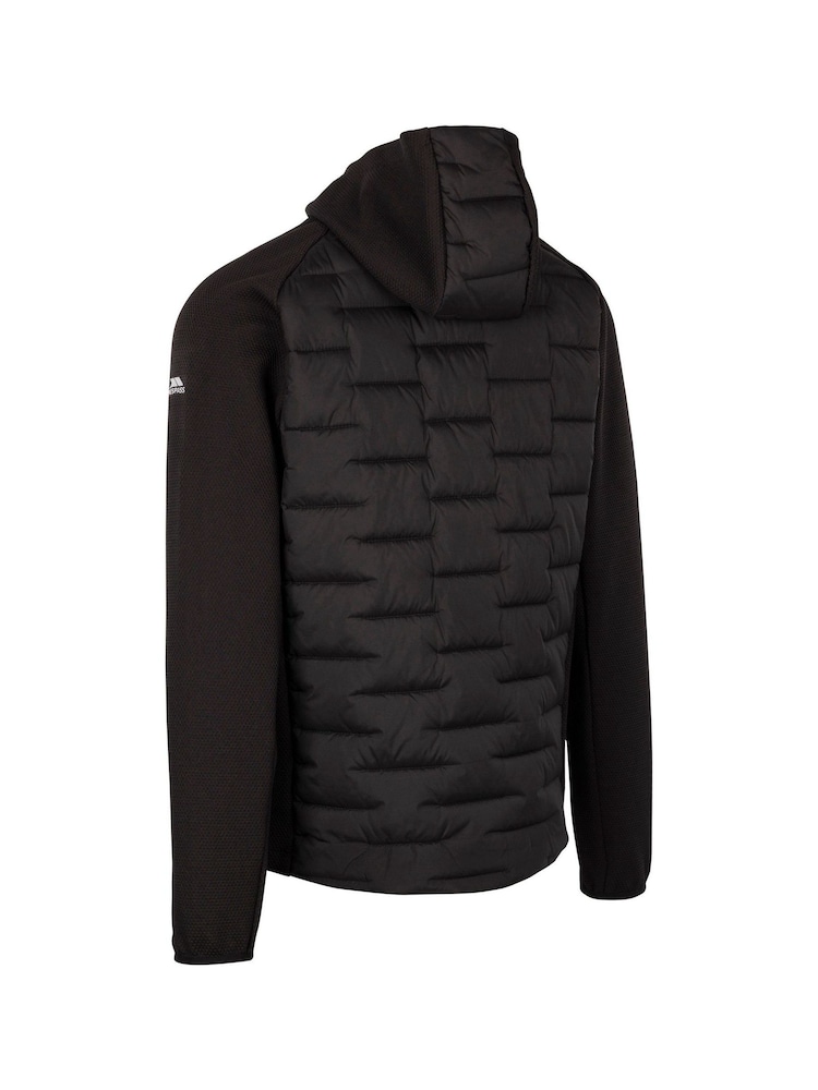 Trespass Mens Black Heber Hybrid Hoodie - Image 2 of 2