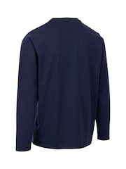 Trespass Mens Blue Flinder Casual T-Shirt - Bild 2 von 2