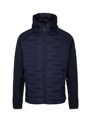 Trespass Mens Blue Heber Hybrid Hoodie - Image 1 of 2