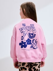 Pink/Animal Sweatshirt and Ribbed Flare Set (3-16yrs) - Image 3 of 9