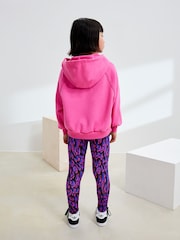 Pink and Blue Animal Hoodie and Sport Leggings Set (3-16yrs) - Image 2 of 8