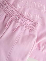 Pink Slogan Sweatshirt And Wide Leg Joggers Set (3-16yrs) - Image 4 of 8