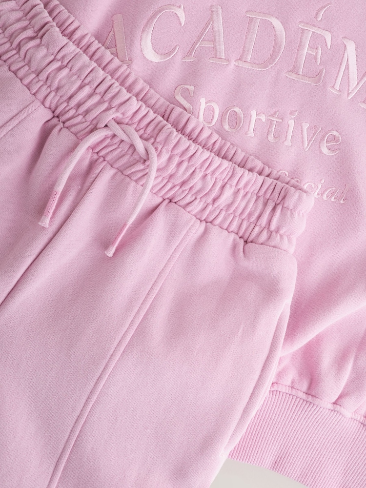 Slogan rose - Ensemble Sweat-shirt et jogging ample (3-16ans) - Image 7 of 11