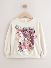 Ecru/Pink Unicorn Applique Sweatshirt (3-16yrs) - Image 4 of 7