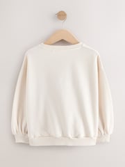 Ecru/Pink Unicorn Applique Sweatshirt (3-16yrs) - Image 5 of 7