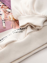 Ecru/Pink Unicorn Applique Sweatshirt (3-16yrs) - Image 7 of 7