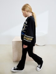 Schwarz mit Animal-Print - Sweatshirt mit Slogan (3–16 Jahre) - Bild 4 von 8