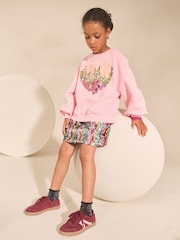 Pink Sequin Heart Sweatshirt (3-16yrs) - Image 2 of 8