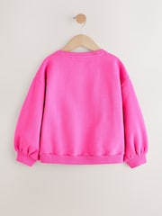 Bright Pink Sequin Star Sweatshirt (3-16yrs) - Image 6 of 8