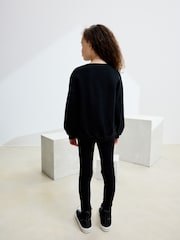 Black Sequin Heart Sweatshirt (3-16yrs) - Image 3 of 3