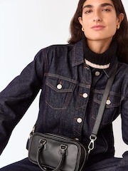 Whistles Black Lois Bowling Crossbody Bag - Image 5 of 5