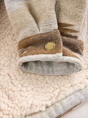 Grey/Brown Borg Lined Pattern Shacket (3mths-7yrs) - Image 8 of 9