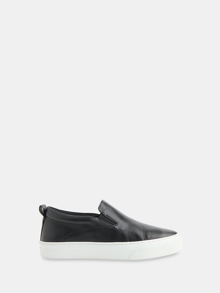 Whistles Black Kinsley Slip On Trainers - Image 2 of 4