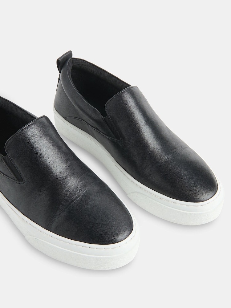 Whistles Black Kinsley Slip On Trainers - Image 4 of 4