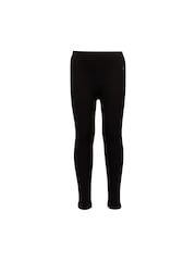 Trespass Child Fuzzy Sherpa Lined Black Leggings - Image 1 of 2