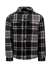 Trespass Kids Male Checkley Microfleece Black Shirt - Image 1 of 2
