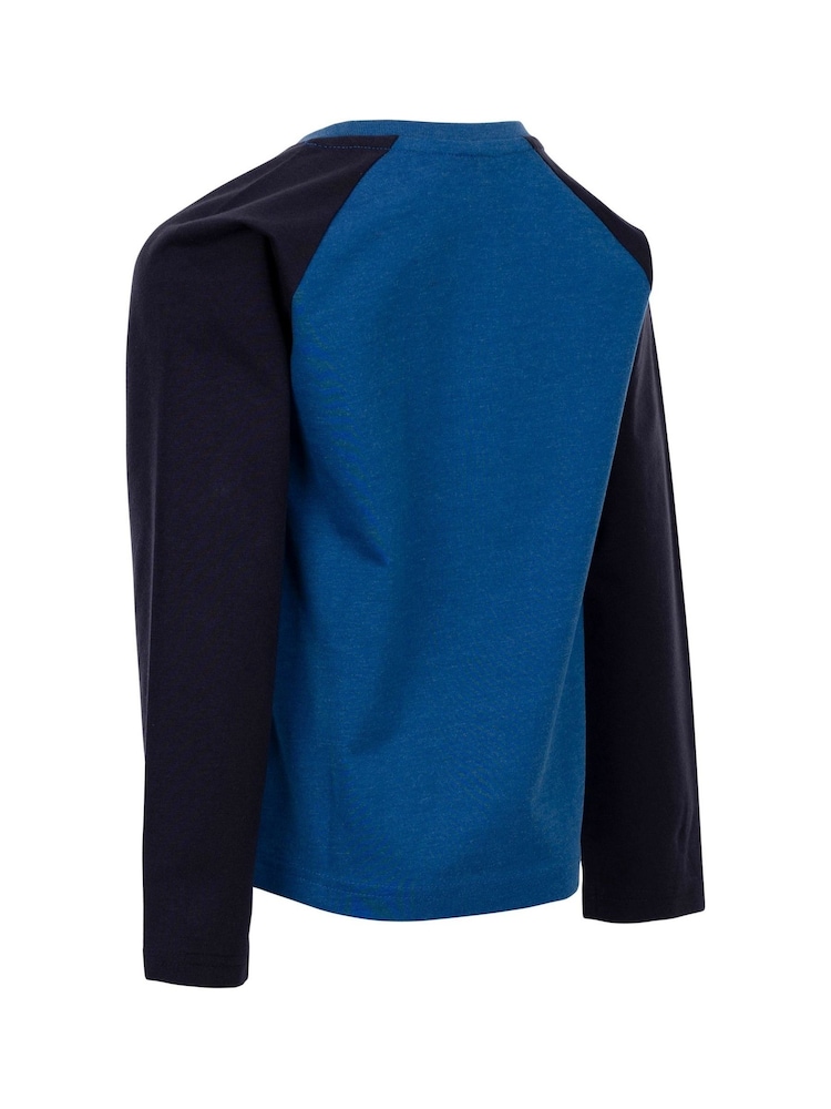 Trespass Male Blue Colley Long Sleeve T-Shirt - Image 2 of 2