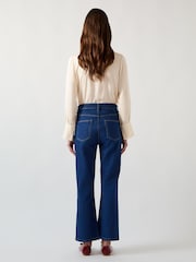 LK Bennett Elisa Viscose Crepe Blouse With Satin Stitch Edge - Изображение 2 из 5