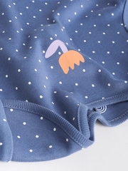 Navy Long Sleeve Baby Bodysuits 5 Pack - Image 11 of 13