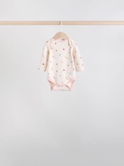 Navy Long Sleeve Baby Bodysuits 5 Pack - Image 5 of 13