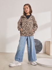 Neutral Animal Zip Through Hoodie (3-16yrs) - Image 2 of 6