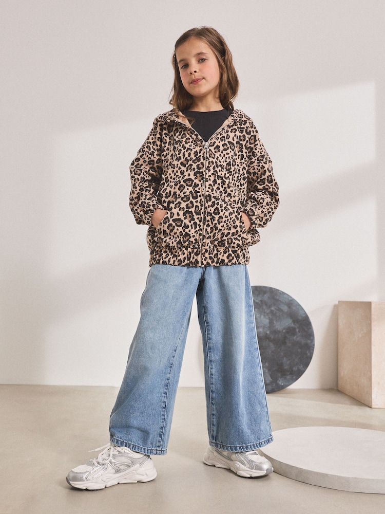 Neutral Animal Zip Through Hoodie (3-16yrs) - Image 2 of 6